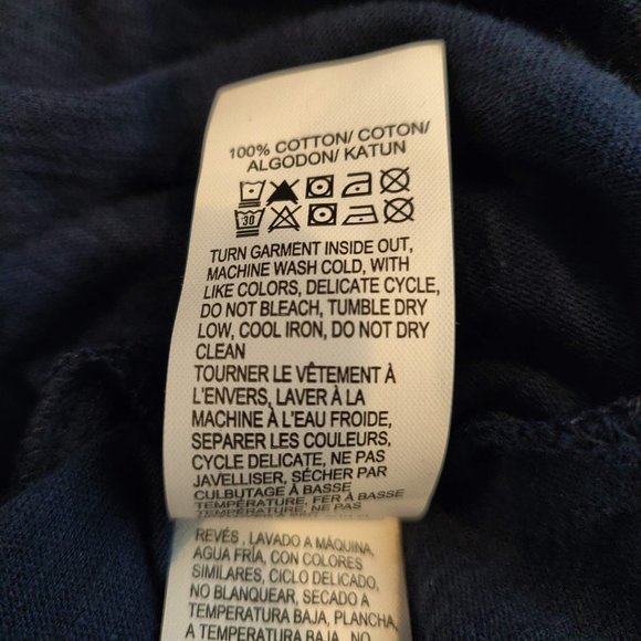 Lucky Brand Womens NWT Blue Red Orange Paisley Bandana Print S/S T-Shirt Top S - Picture 8 of 10